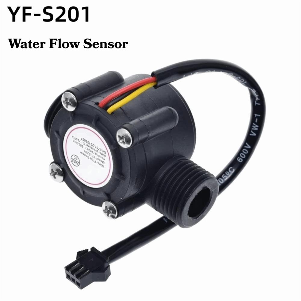 12V DC Power Supply Water Flow Sensor 1-30L/min Flow Range Flowmeter Sensor Irrigation Equipment