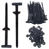 Nylon Universal Cable Tie Buckle Self-locking Plastic Coupler Auto Fastener Screw Replacement Clip Car Fender Management Secure