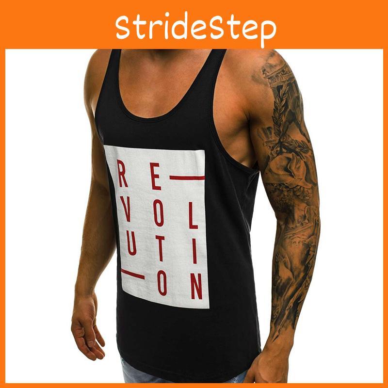 Premium Men's Casual Sleeveless Tank Tops With Square Neck Sports Undershirt