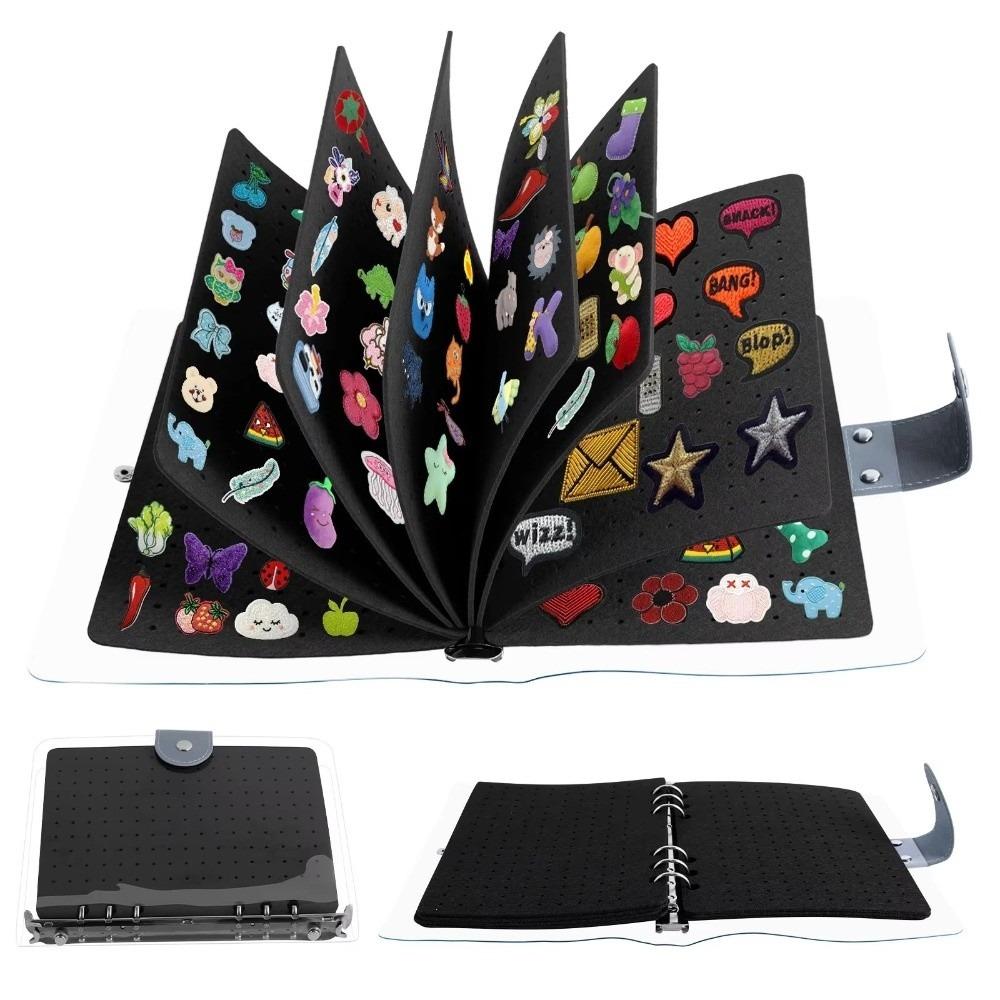 Dust-proof Brooch Display Board 8 Pages Badges Collection Book  Home Accessory