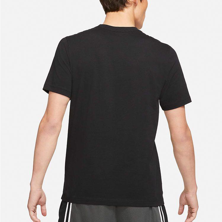Nike T Shirts Men's Black Crew Neck Moderate Straight Fit DD0802-010