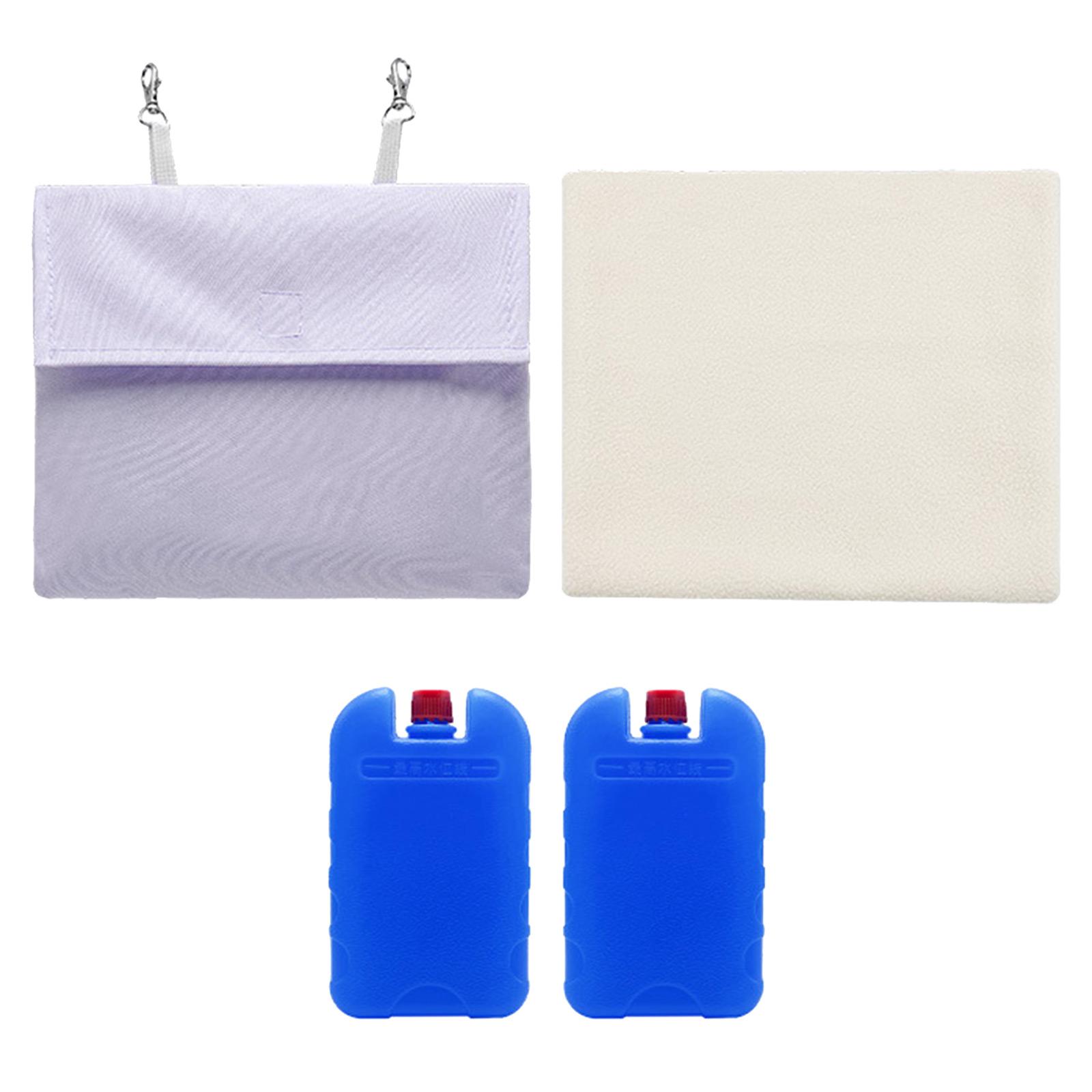 

Чехол для пакета со льдом для маленьких питомцев Сохраняет клетку кроликов и морских свинок прохладной для сна Впитывает конденсат Кролик и морские свинки фиолетовый