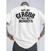 Men'S Graphic Tee - Casual Loose Fit, Breathable Comfortable Summer Short Sleeve Crew Neck,Bold Letters, Perfect for Outdoor Sports And Leisure