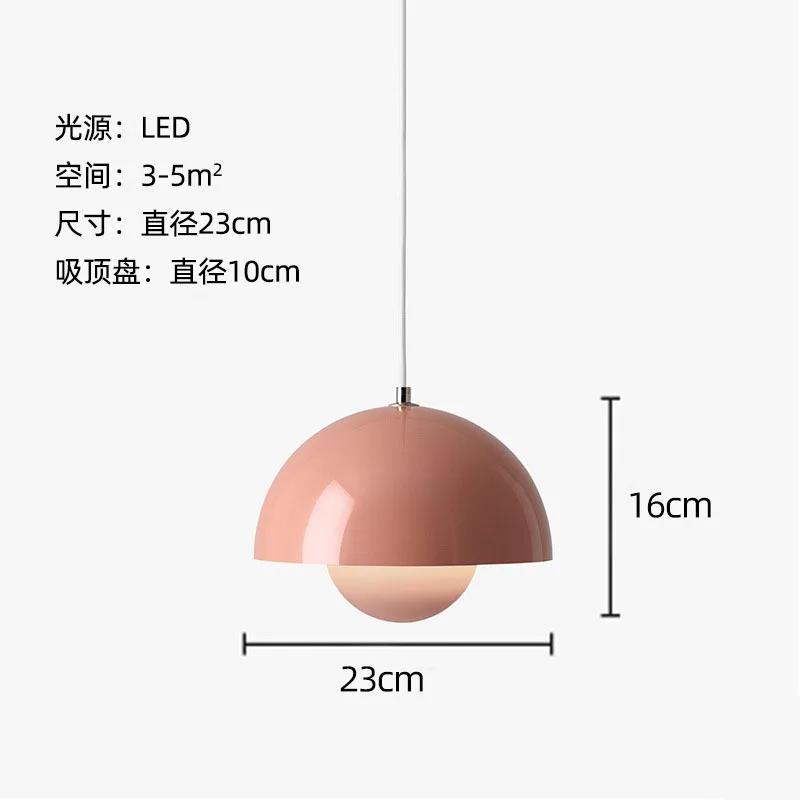 23cm Creative Chandeliers Bedroom Study Restaurant Pendant Light Decorative Lamp Multi-color Optional Modern Bud Indoor Lighting