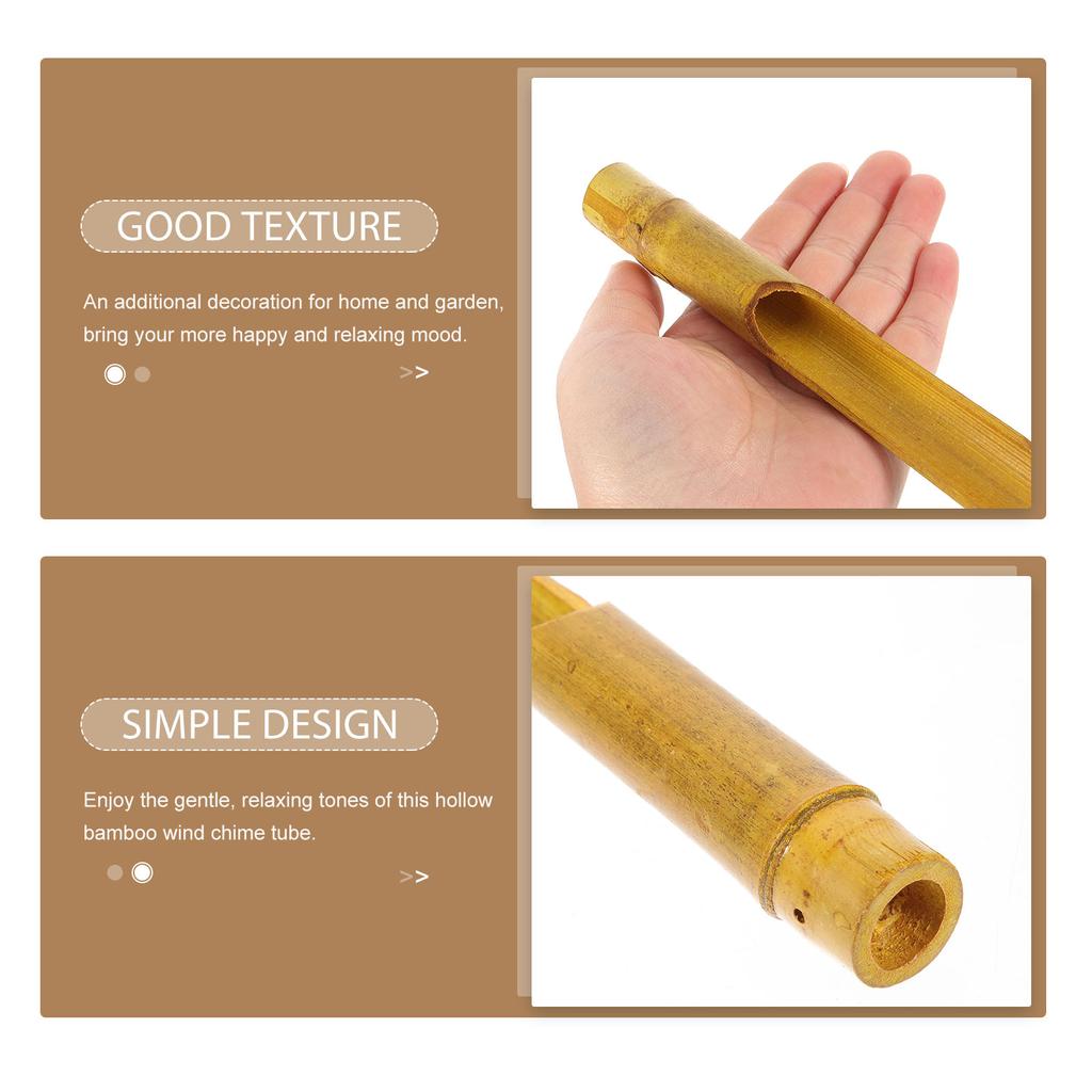 10 Pezzi Componenti Campanelli a Vento in Bambù Ciondolo da Appendere DIY Tubo Campanelli a Vento Esterno Materiale Vuoto Vintage