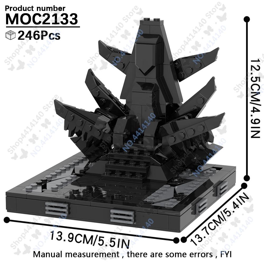 MOOXI Space Wars Movie Throne Military Conference Room Scenario Model Building Block DIY Diorama Bricks For Kids Montessori Toys
