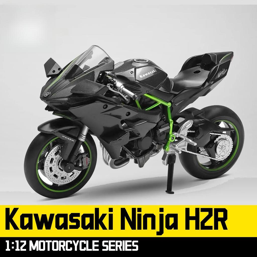 1/12 Scale Die Cast Motorcycle Model for Kawasaki Ninja H2R, Motorcycle Model, Kids Moto Toy or Collection, Boyfriend