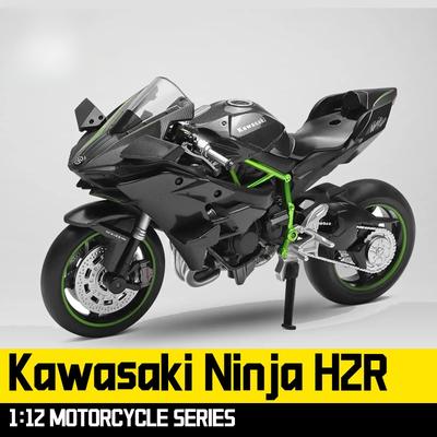 Modelo de Moto Die Cast em Escala 1/12 para Kawasaki Ninja H2R, Modelo de Moto, Brinquedo de Moto ou Coleção para Crianças, Namorado