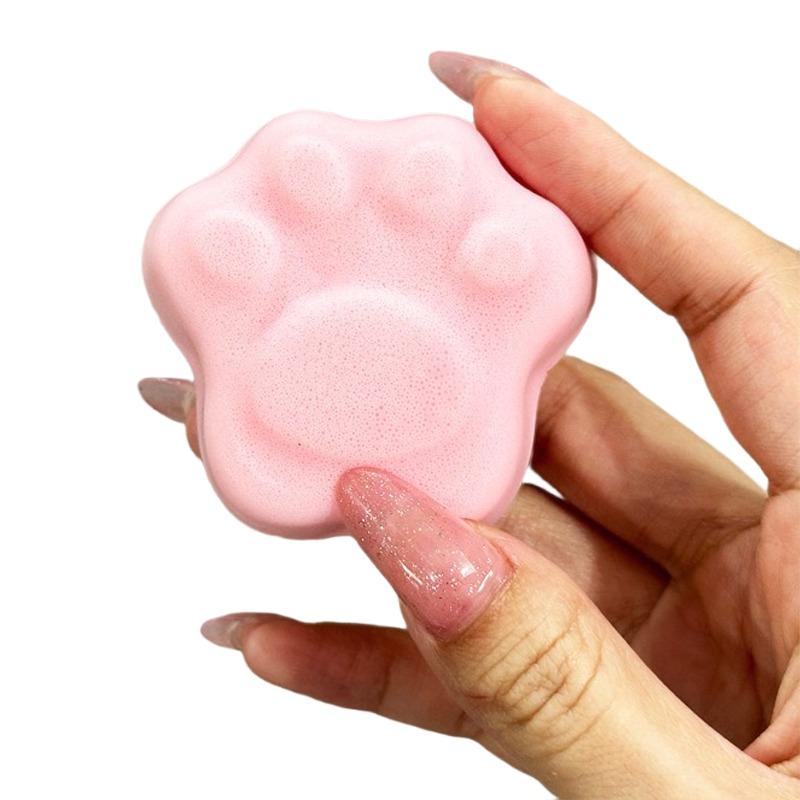 Süße Creme-Katzenpfote Quetschspielzeug Super Knetbar Langsam Rückfederndes Spielzeug Kawaii Klebriger Kuchen Katzenpfote Spielzeug Nass Weich Stressabbau Geschenk