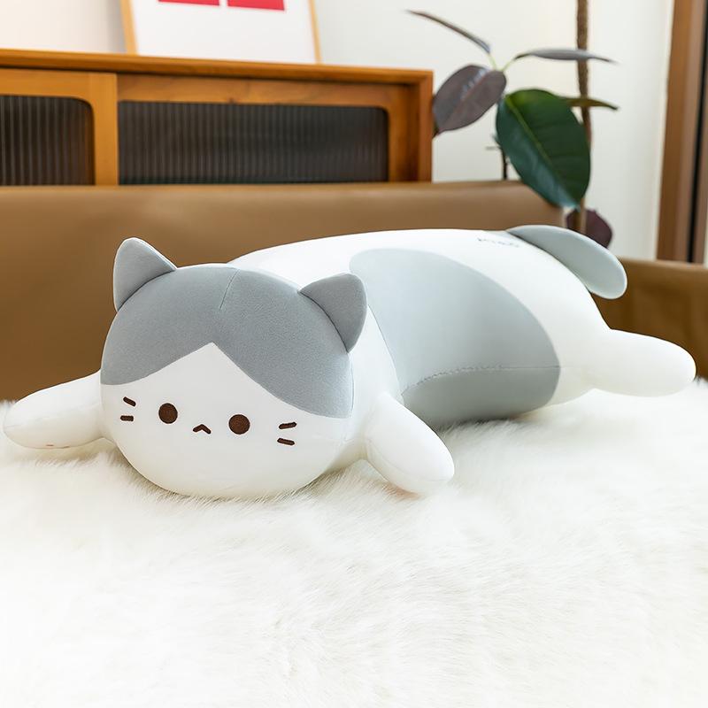 

Adorable Sleepy Cat Plush Pillow - Long-Hugging Stuffed Animal Gift 60 cm