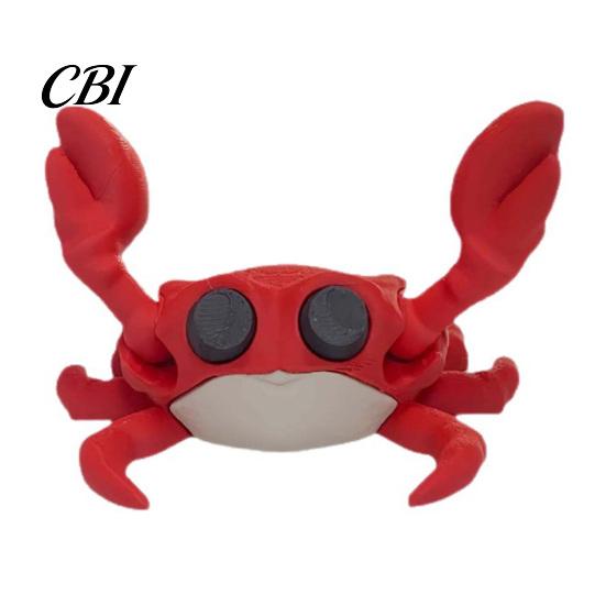 Photo Display Stand 3D Printing Business Card Holder, Cute Crab Shape, Stable Non-slip Holder Non-Tip Desk Organizer, for Office Home Desktop Storage