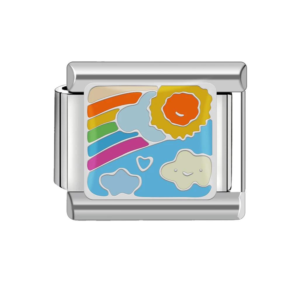 Animal Series Italian Charm Stainless Steel Bracelet 9mm Diy Super Cute