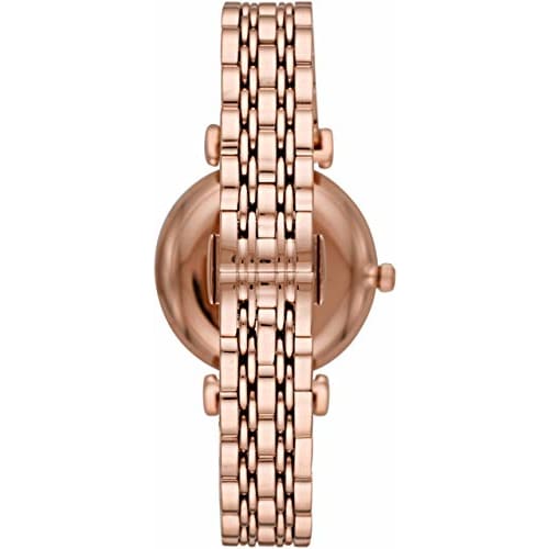 Emporio Armani GIANNI T-BAR AR11244 Women's Watch, Officially Imported, Pink Gold