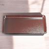 FRP Zelkova Lacquerware Made in Dishwasher Safe J-kitchens Tray, 45cm, Long, Tray, Brown, Non-Slip, (Strong Resin), Japan,
