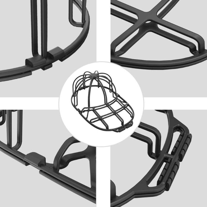 Multifunktionale Baseballkappen-Unterlegscheibe Passender Hut-Unterlegscheibenrahmen PP-Waschkäfig Doppelstöckiger Hutreiniger-Schutz