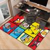 Red Birds Characters Collage Office Rug Chair Mat, Game Carpet, Suitable for Front Door, Bedroom, Living Room, Desk, Holiday Gift