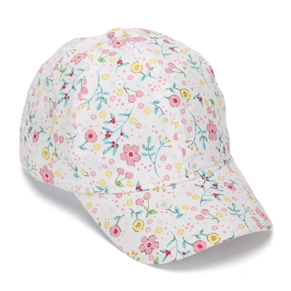 Sun-shading Children Outdoor Caps Polyester Kids Sports Hats Adjustable Baseball Caps Unisex белый