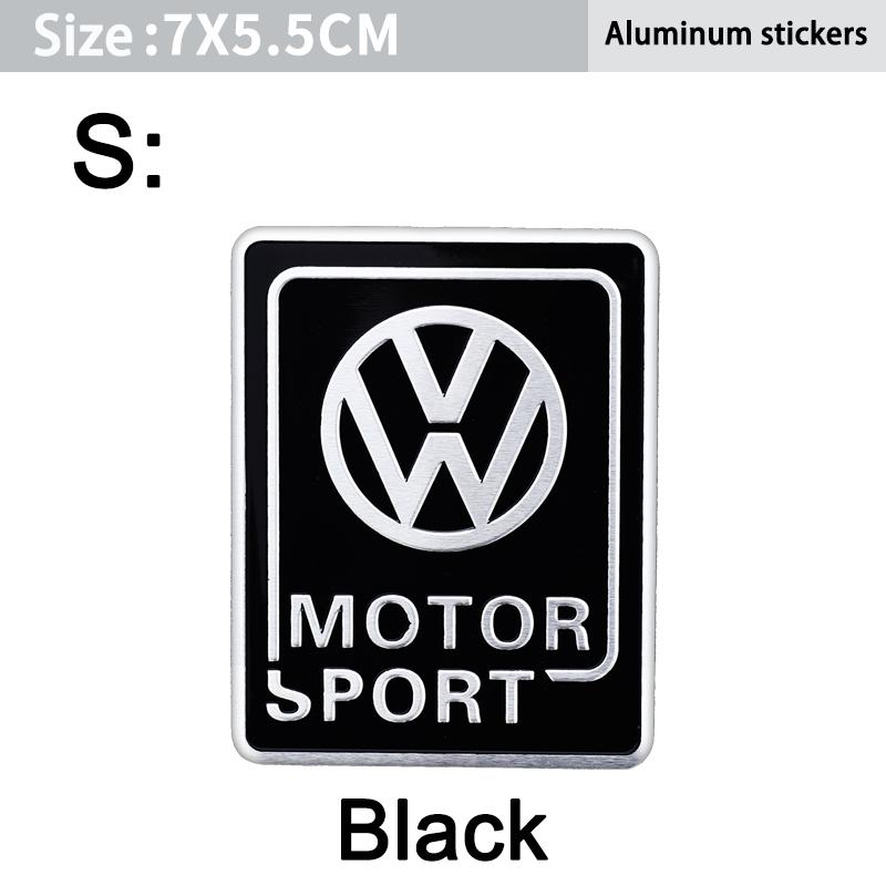 For VW Volkswagen Jetta MK5 Golf 1Pcs Car Styling Aluminum Alloy Badge Sticker For Volkswagen GTI R-Line R Polo Golf Passat Scir