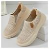 Mote Sommer pustende tykksåle dame allsidige nye fritidssko myk såle enkel lav utringning komfortable damesko