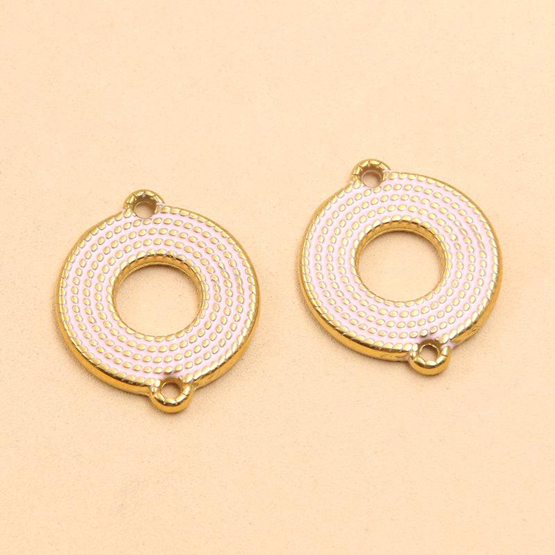 Geometric Gold-Plated Stainless Steel Pendant Jewelry Components