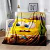 New Style Funny S-SpongeBob Patrick Star Cartoon Soft Plush Blanket,Flannel Throw Blanket for Living Room Bedroom Bed Sofa