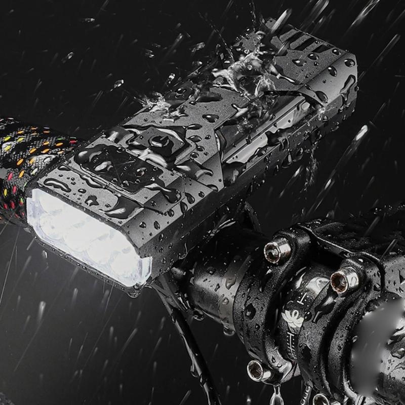 Waterproofs Bike Headlight 4 Light Modes Bright Front Bicycles Light Night Cycling Bike Light for Mountain Cycling