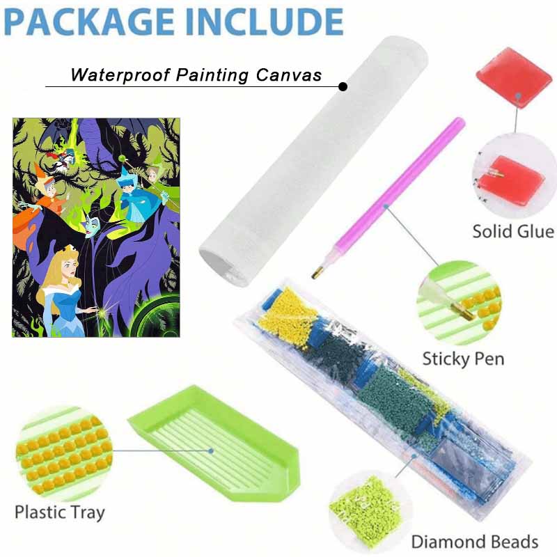 Disney Diamond Painting Kit Sleeping Beauty Diamond Painting 5D Diamond Art Home Decor Creative Handmade Gift