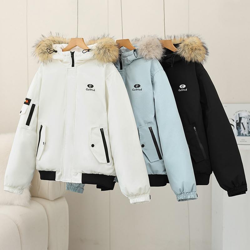 Winter new down cotton clothes women's short versatile loose thickened warm cotton-padded clothes jacket pie to overcome