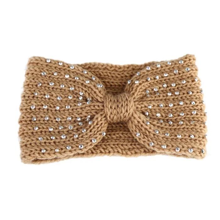 Winter Ear Warmer Headband Women Fashion Elastic Wool Knitted Headband Head Wrap Hairband Girls Elegant Hair Band Accessories