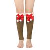 Sweet Breathable Christmas Bow Stockings Leg Socks Thick Cuffs Warm Foot Cover Socks Elastic Y2K Boot Socks Girls Lady