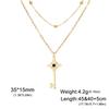 Dreamtimes Stainless Steel Witches Knot Pendant Necklace for Women Men Celtic Cross Witch Witchy Magic Knot Jewelry Amulet Gifts