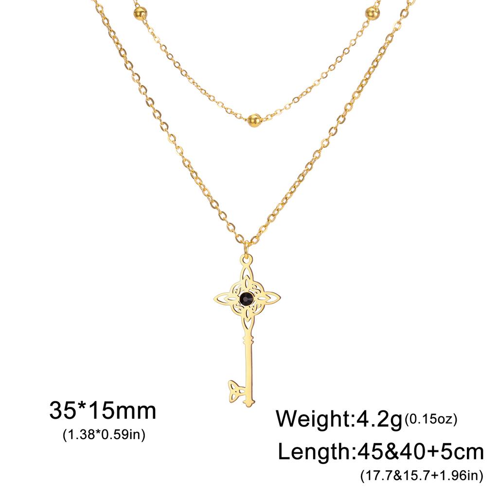 Dreamtimes Stainless Steel Witches Knot Pendant Necklace for Women Men Celtic Cross Witch Witchy Magic Knot Jewelry Amulet Gifts