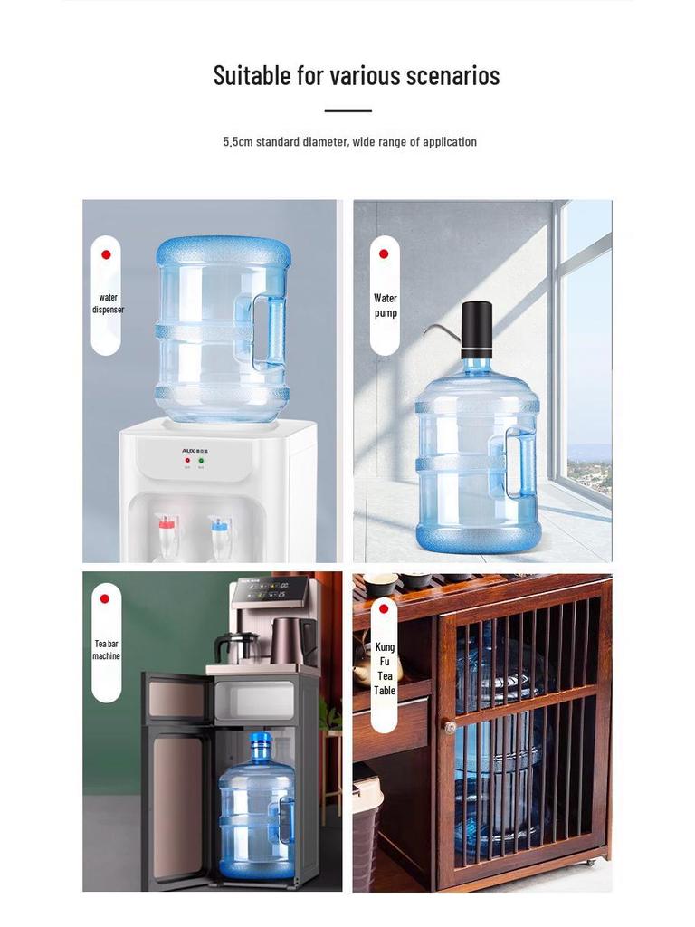 Food Grade PC Portable Water Dispenser - Thickened Empty Bucket for Mineral Water and Tea Bar Use