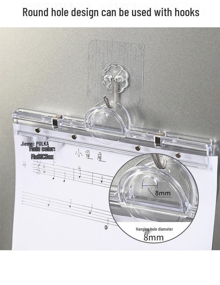 Magnetyczny Przezroczysty Teczka na Dokumenty A4/A5 o Dużej Pojemności dla Studentów i Biura