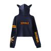 Streetwear Women Sexy Icrimax Letter Print Cropped Sweatshirts Oversize Loose Harajuku Pullovers Spring Korean Casual Tops