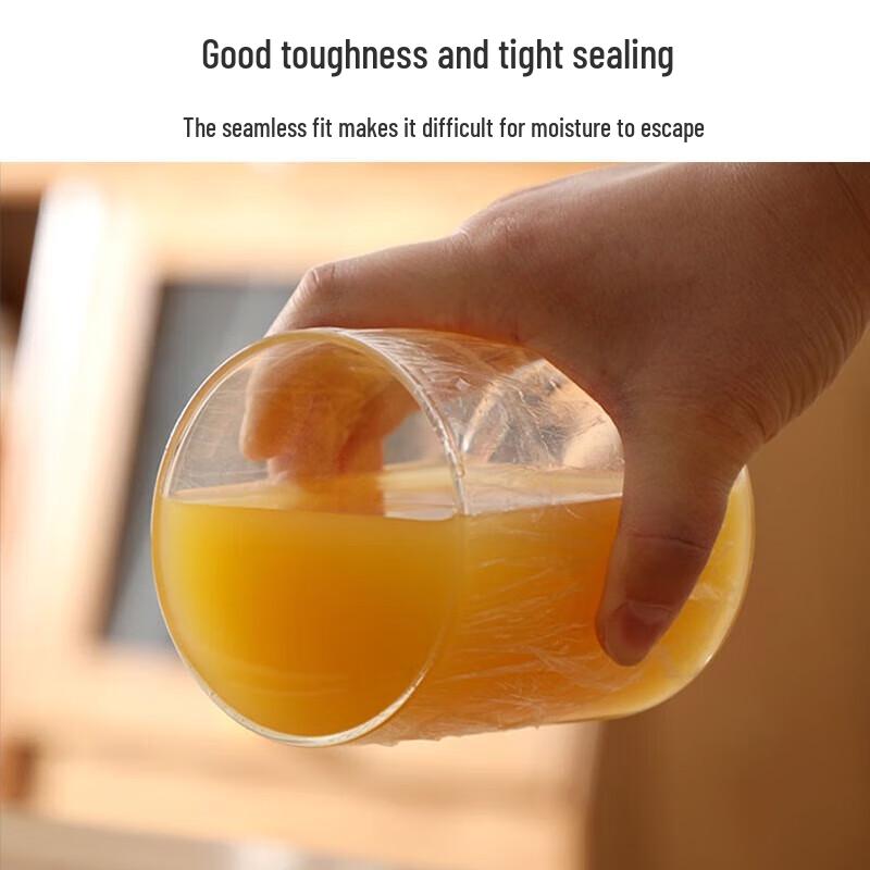 CHAHUA Food Grade Cling Film, Microwave & Fridge Safe, 2 Rolls