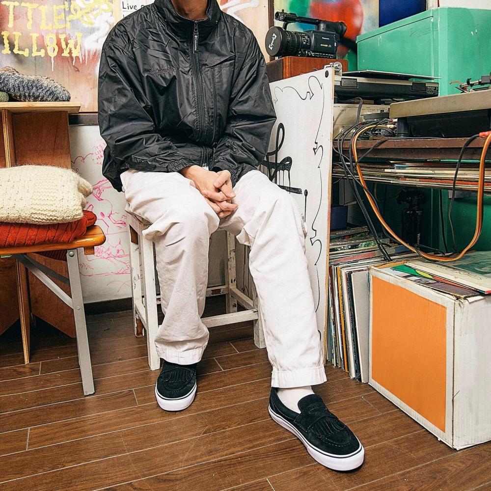 Vans Loafer Black White V196cf