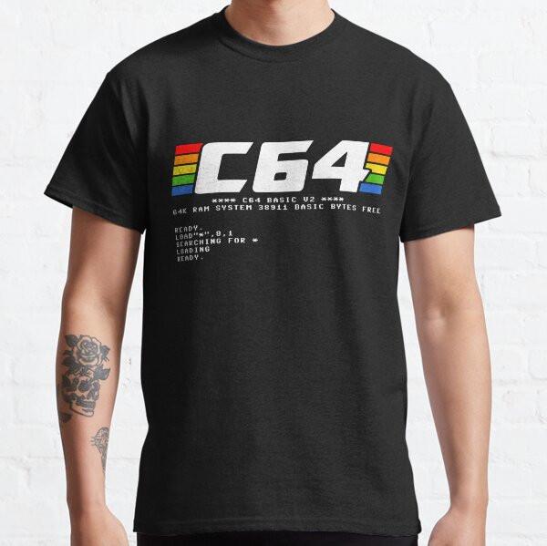 C64 loading amp prompt C64 and other home computers Classic T Shirt_hlg_80