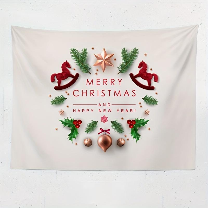 Christmas Star Tapestry Polyester Tapestry Wall Hanging For New Year Living Room Bedroom Office Home Decor Room Decor