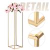 Uxcell Wedding Flower Vase Metal Flower Stand for Wedding Party Dinner Centerpiece Height 40cm 60cm 80cm Flower Gold 1 Set Stand, Pillar, Decoration,
