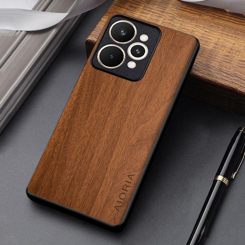 For Realme 15 Pro 15T Case Capa Coque Lightweight Durable Wooden Prattern Pu Leather Cover for Realme 15t Case Funda