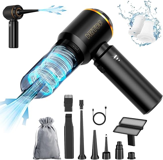 Handheld Vacuum,Car Vacuum Cleaner,4-in-1 20000PA High Power Portable Rechargeable Vacuum Cleaner with Brushless Motor, Small Ha