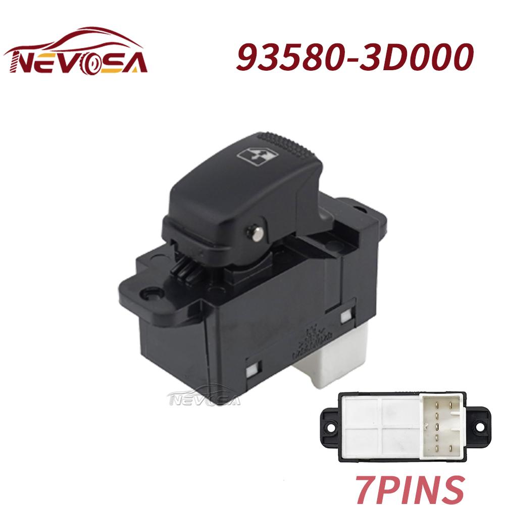 

Power Window Control Switch Rear Button For Hyundai Elantra XD 2001 2002 2003 2004 2005 2006 Front Left 93570-2D000 93580-2D300 1PC Button