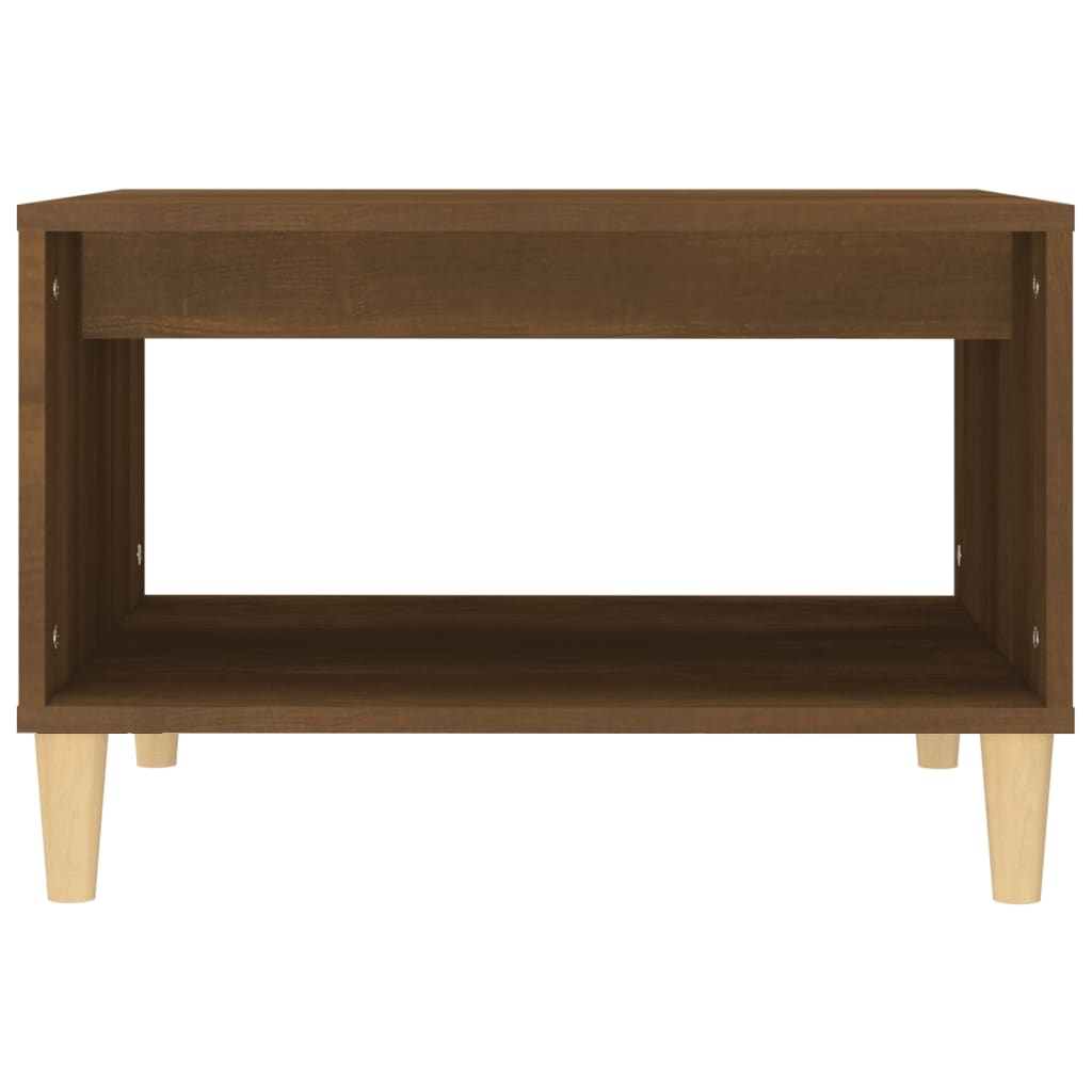 Coffee Table Brown Oak Effect 60 X 50 X 40 Cm Wood Based Material
