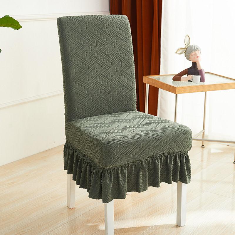 1/3/6 Stück Jacquard Esszimmerstuhlbezug Spandex Elastischer Stuhlhusse Bezug Stretch Stuhlbezüge für Hochzeit Bankett Esszimmer