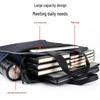 Waterproof Oxford Cloth A4 Document Tote Bag with Double Layers for Conference and Study