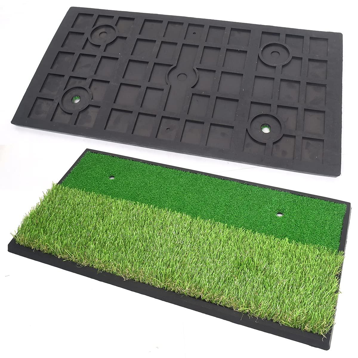 

Golf practice shot artificial turf and dead artificial turf rough with 2 rubber tees practice at home mat, mat, 2-way, [fairway + 30mm], swing,