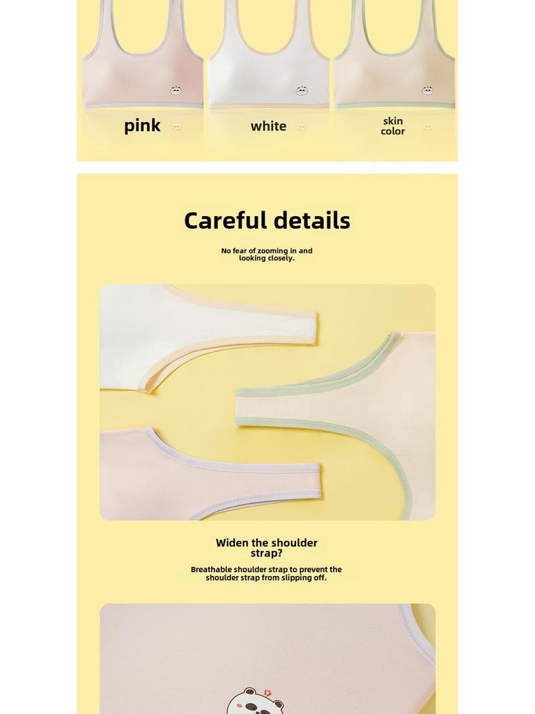 Mädchen Reine Baumwolle Brustwickel Weste - Anti-Bump BH für Junior High Schülerinnen