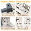 Down Sink Self-Closing Cabinet Hinges Heavy Duty Stainless Steel Pivot Hinge 45 Degree Tilt Rustproof Tip-Out Hinges Sink Drawer