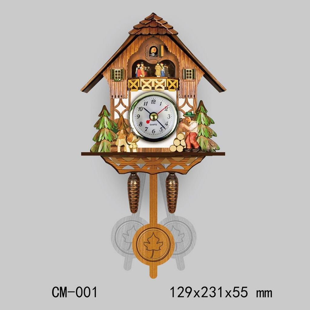 Carved Cuckoo Wall Clock Pendulum
